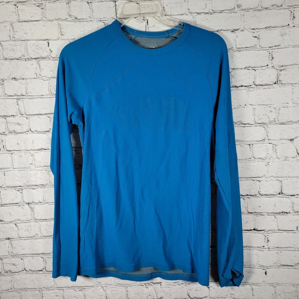 The North Face Flight Series Shirt Mens XL Blue Excellent Long Sleeve Thumbholes